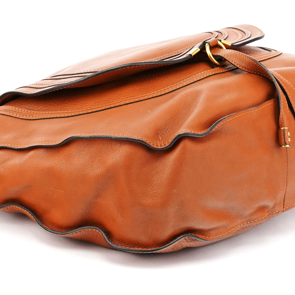 Light Brown Leather Marcie Shoulder Bag
