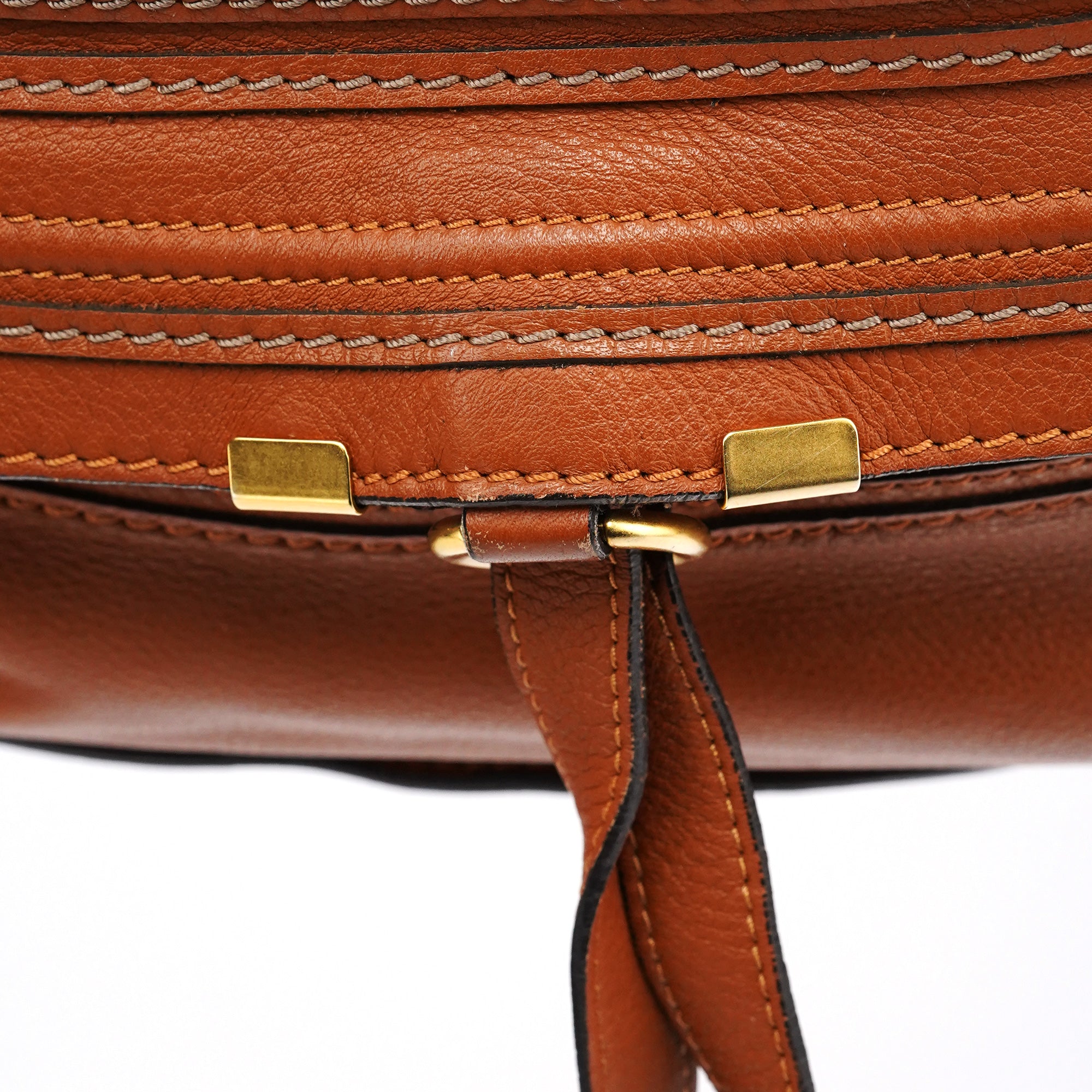 Light Brown Leather Marcie Shoulder Bag