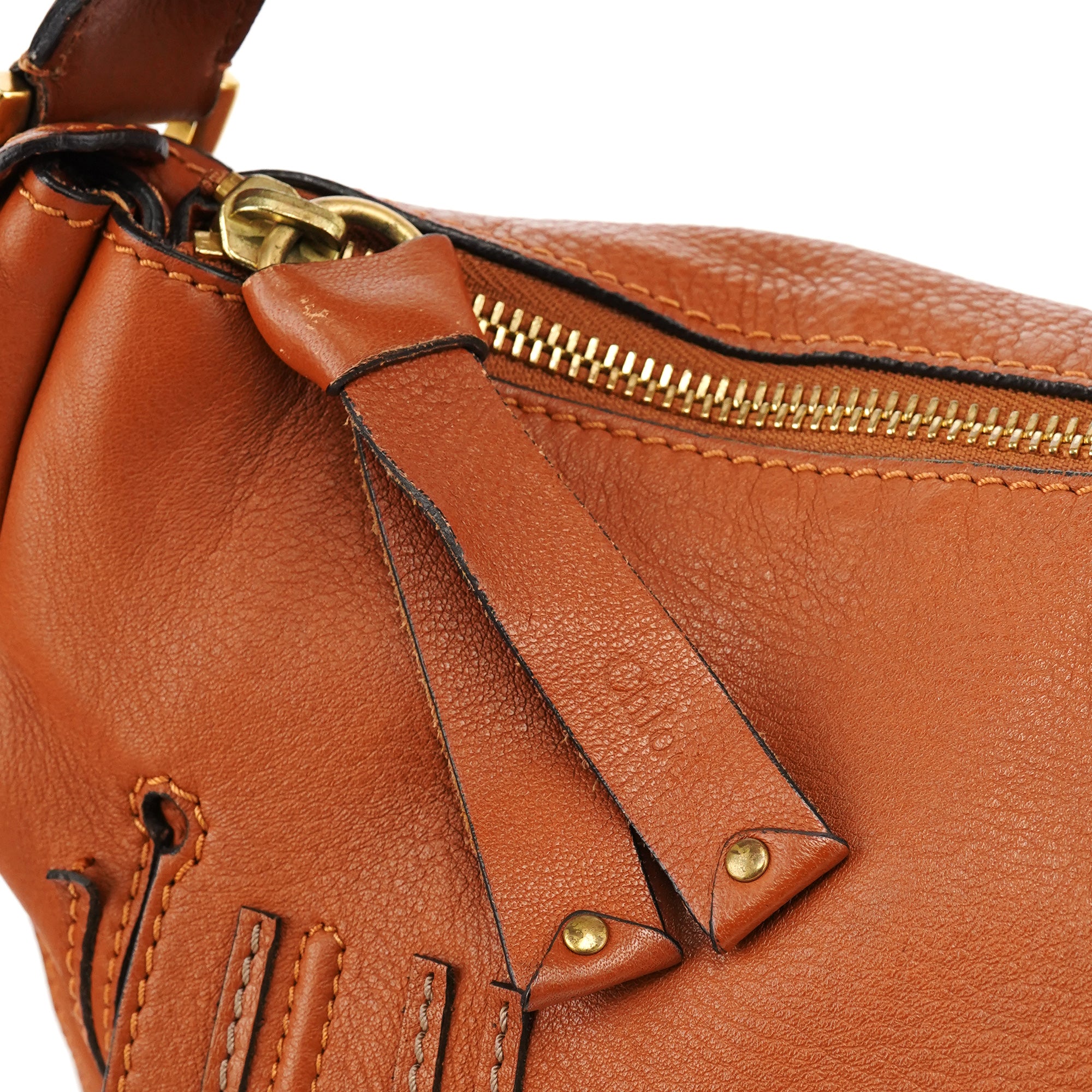 Light Brown Leather Marcie Shoulder Bag