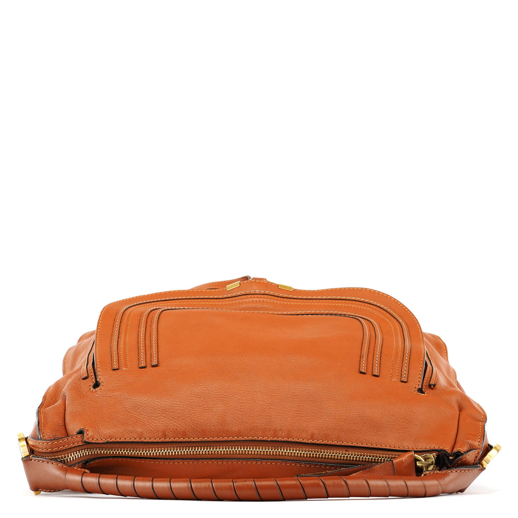 Light Brown Leather Marcie Shoulder Bag