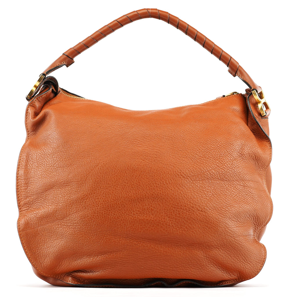Light Brown Leather Marcie Shoulder Bag