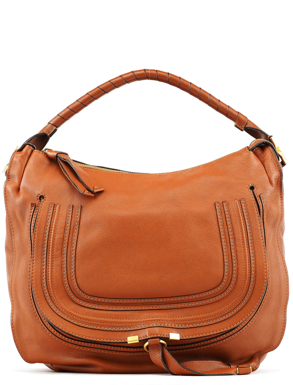 Light Brown Leather Marcie Shoulder Bag