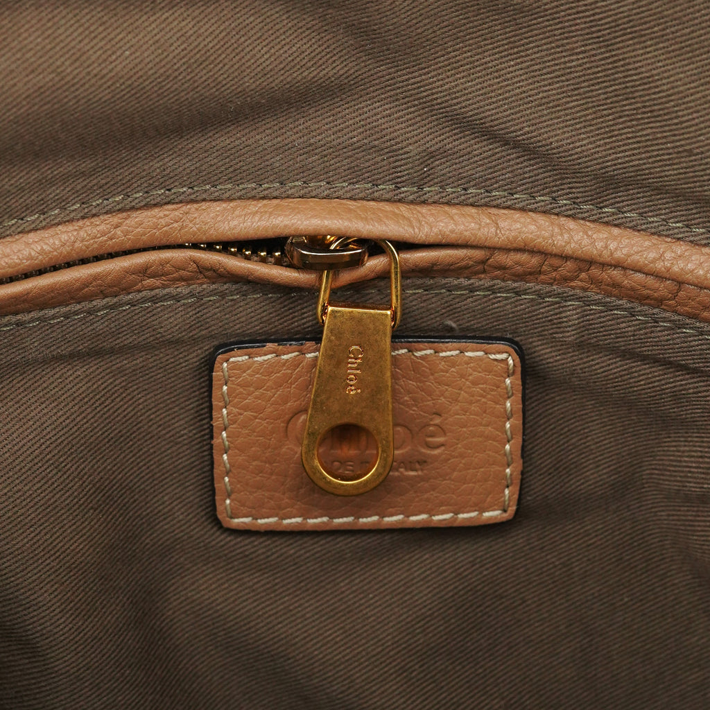 Light Brown Leather Marcie Shoulder Bag
