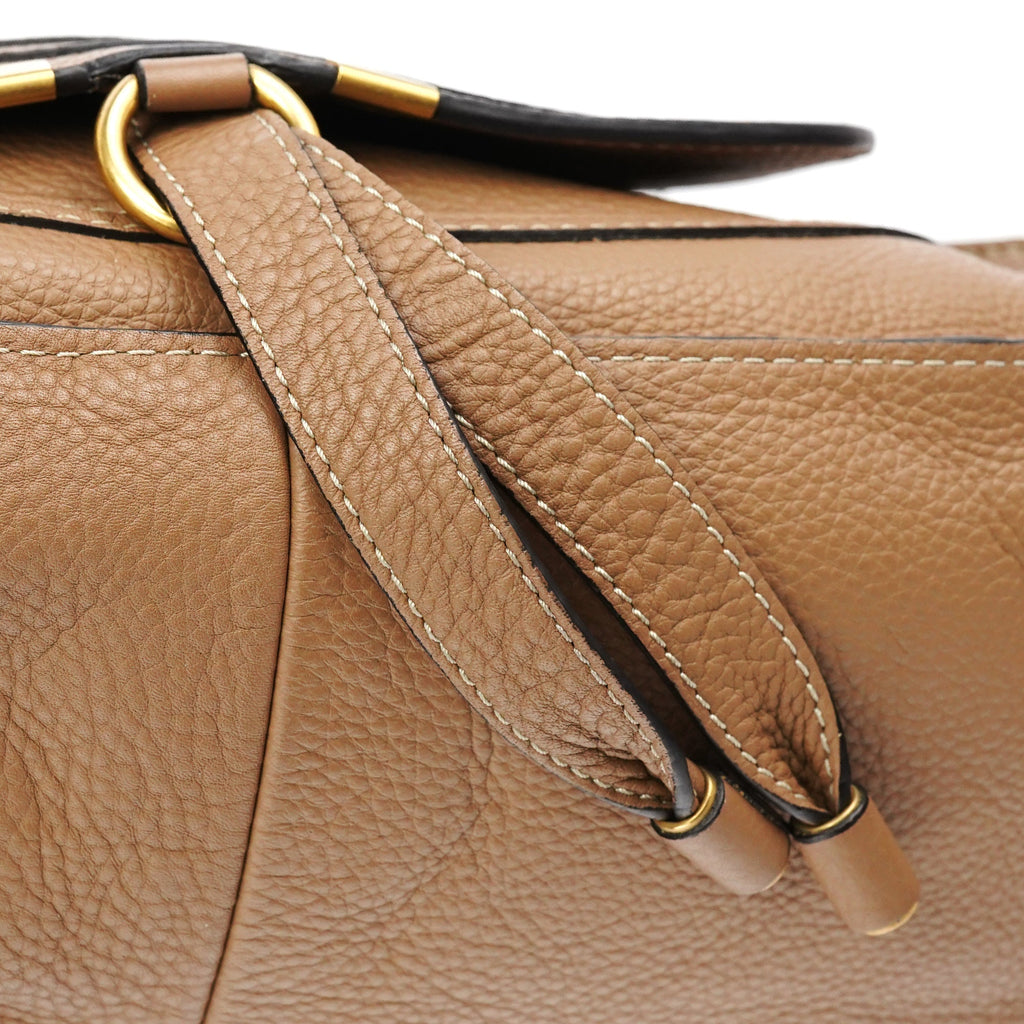 Light Brown Leather Marcie Shoulder Bag