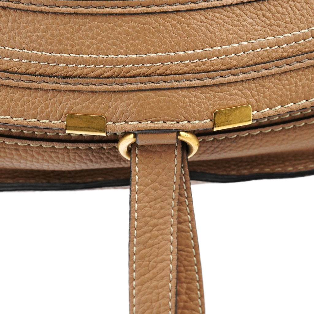 Light Brown Leather Marcie Shoulder Bag