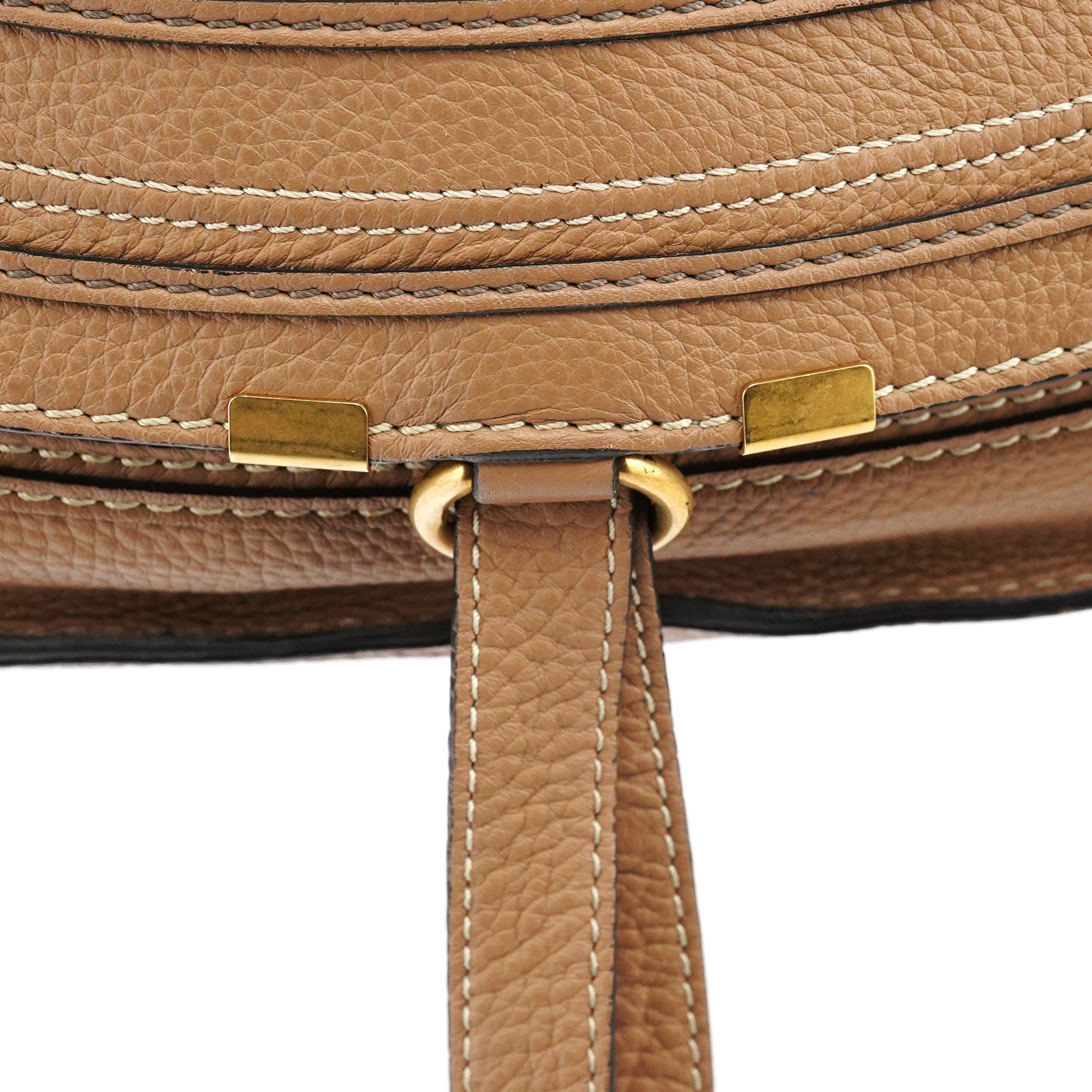 Light Brown Leather Marcie Shoulder Bag