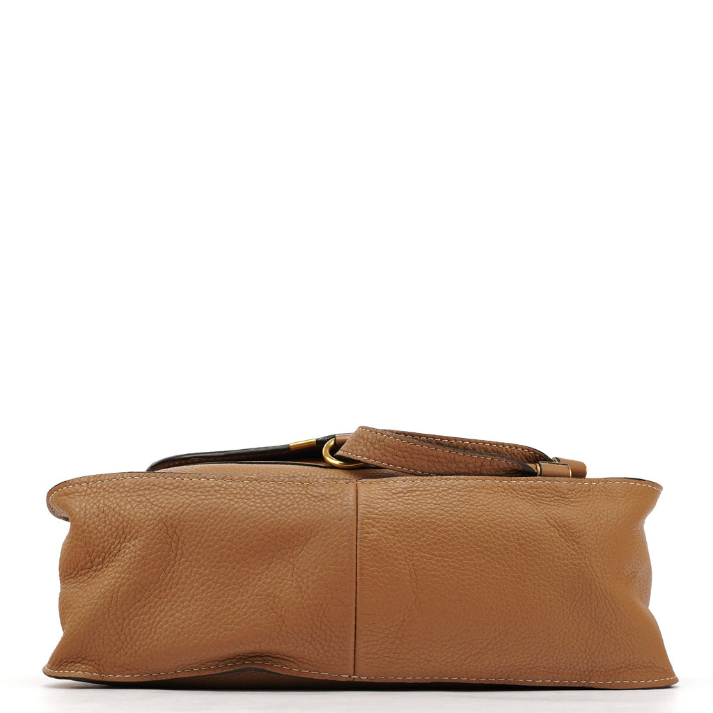 Light Brown Leather Marcie Shoulder Bag