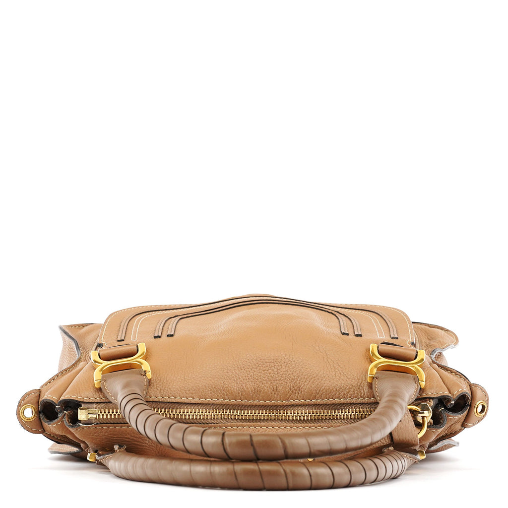 Light Brown Leather Marcie Shoulder Bag