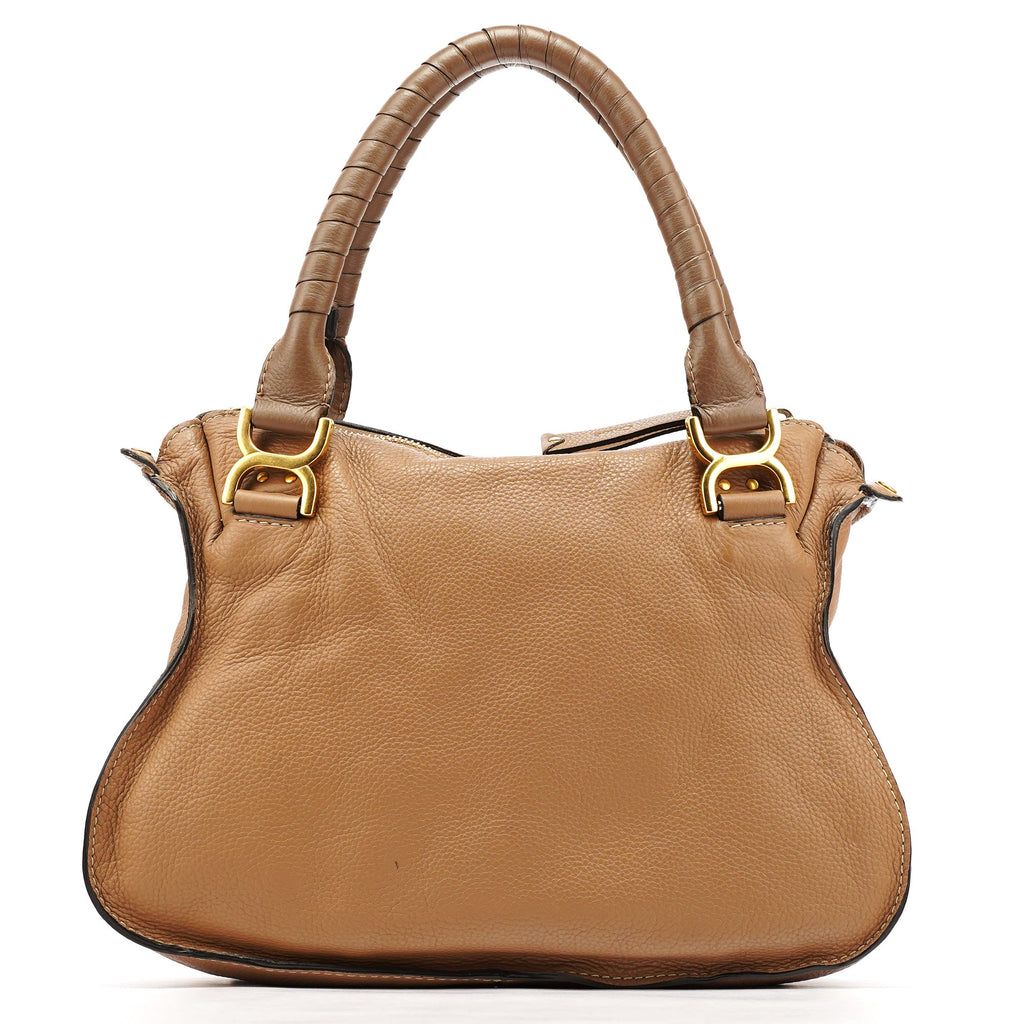 Light Brown Leather Marcie Shoulder Bag