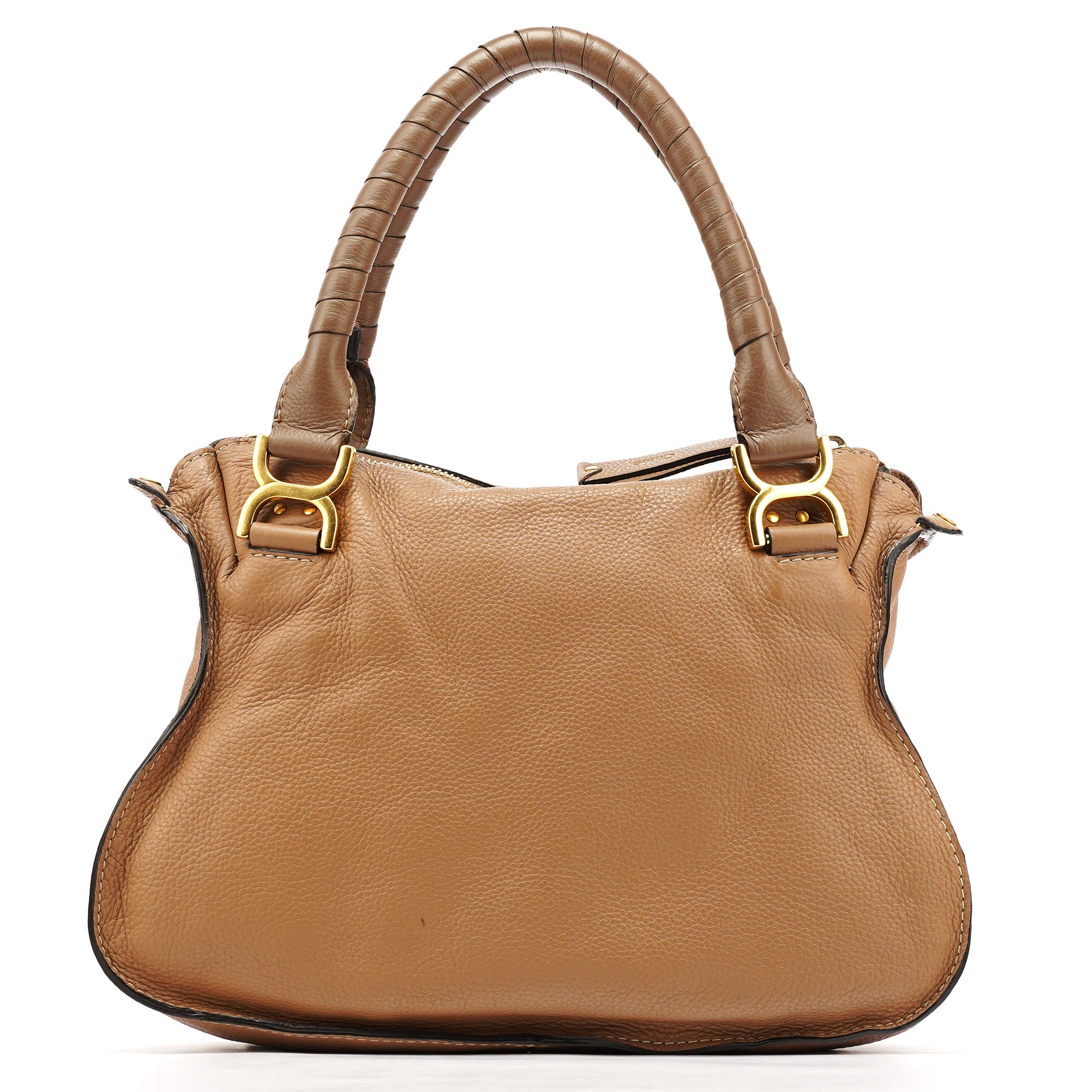 Light Brown Leather Marcie Shoulder Bag