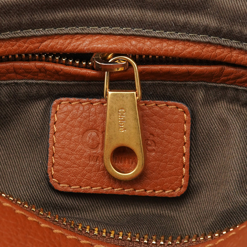 Light Brown Leather Marcie Tote Bag