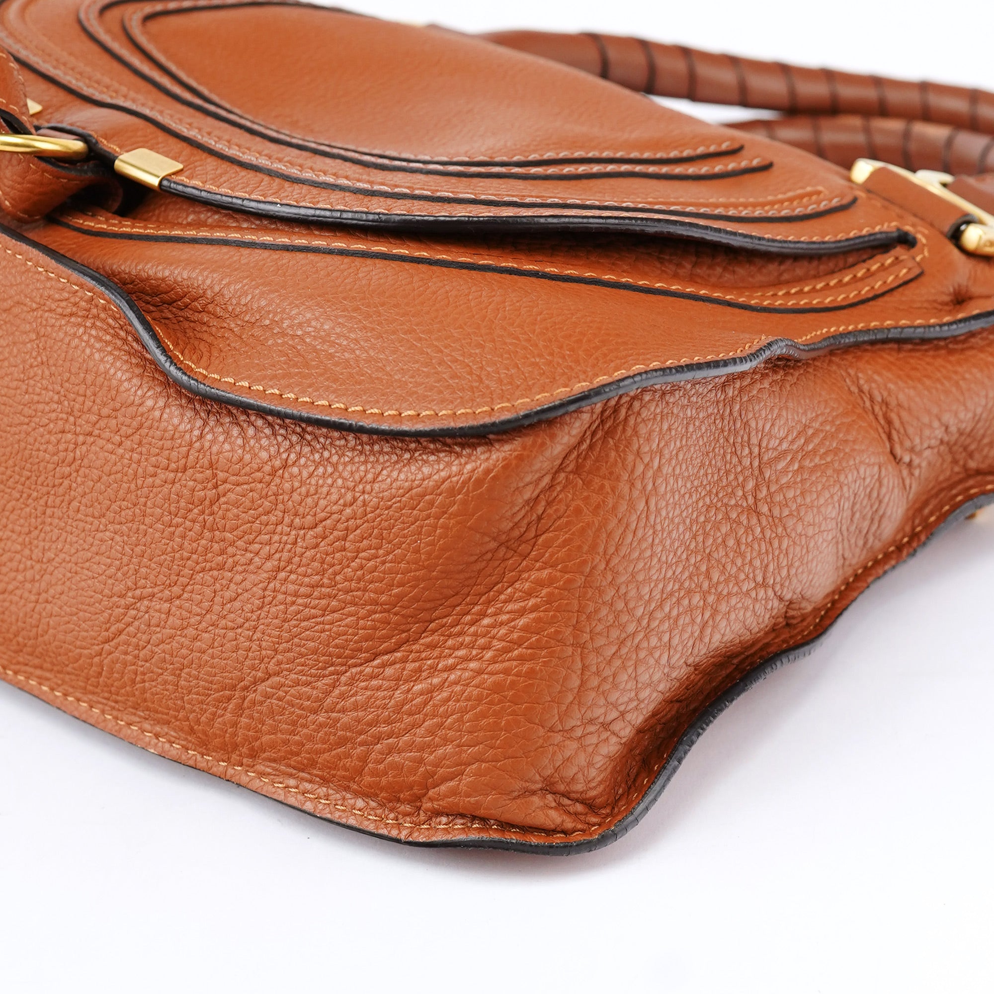 Light Brown Leather Marcie Tote Bag