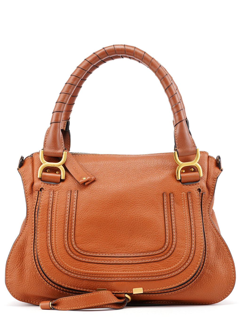 Light Brown Leather Marcie Tote Bag