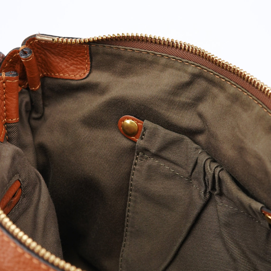 Light Brown Leather Marcie Tote Bag