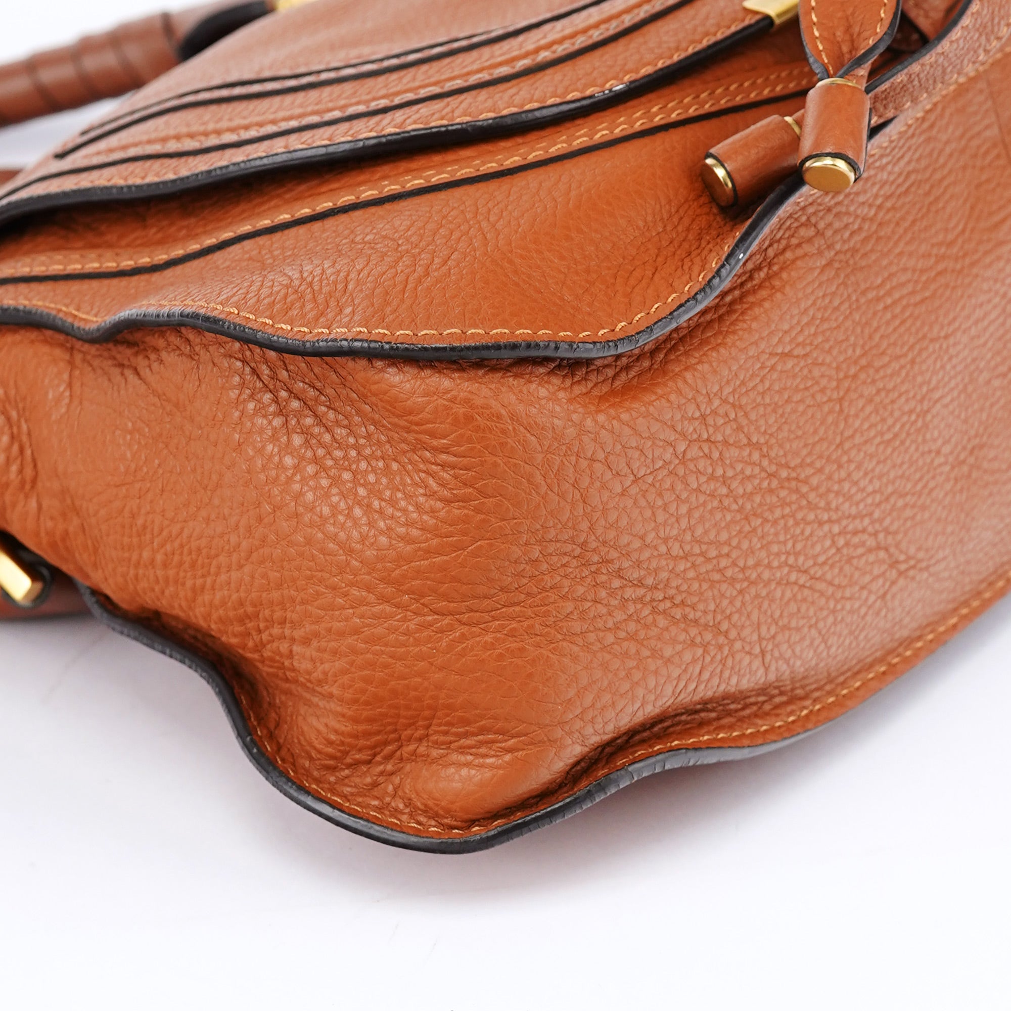 Light Brown Leather Marcie Tote Bag