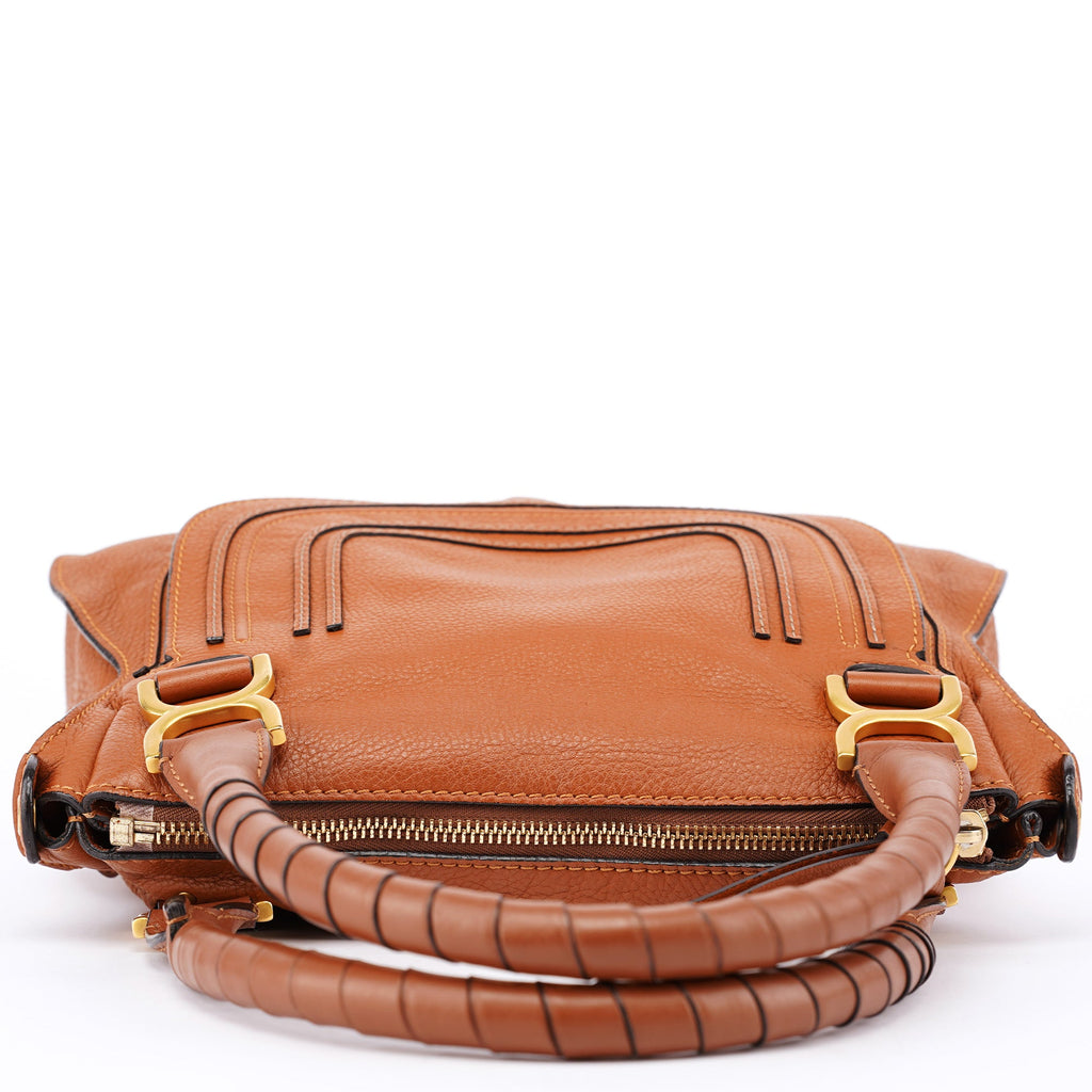 Light Brown Leather Marcie Tote Bag
