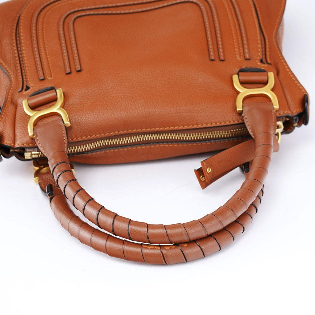 Light Brown Leather Marcie Tote Bag