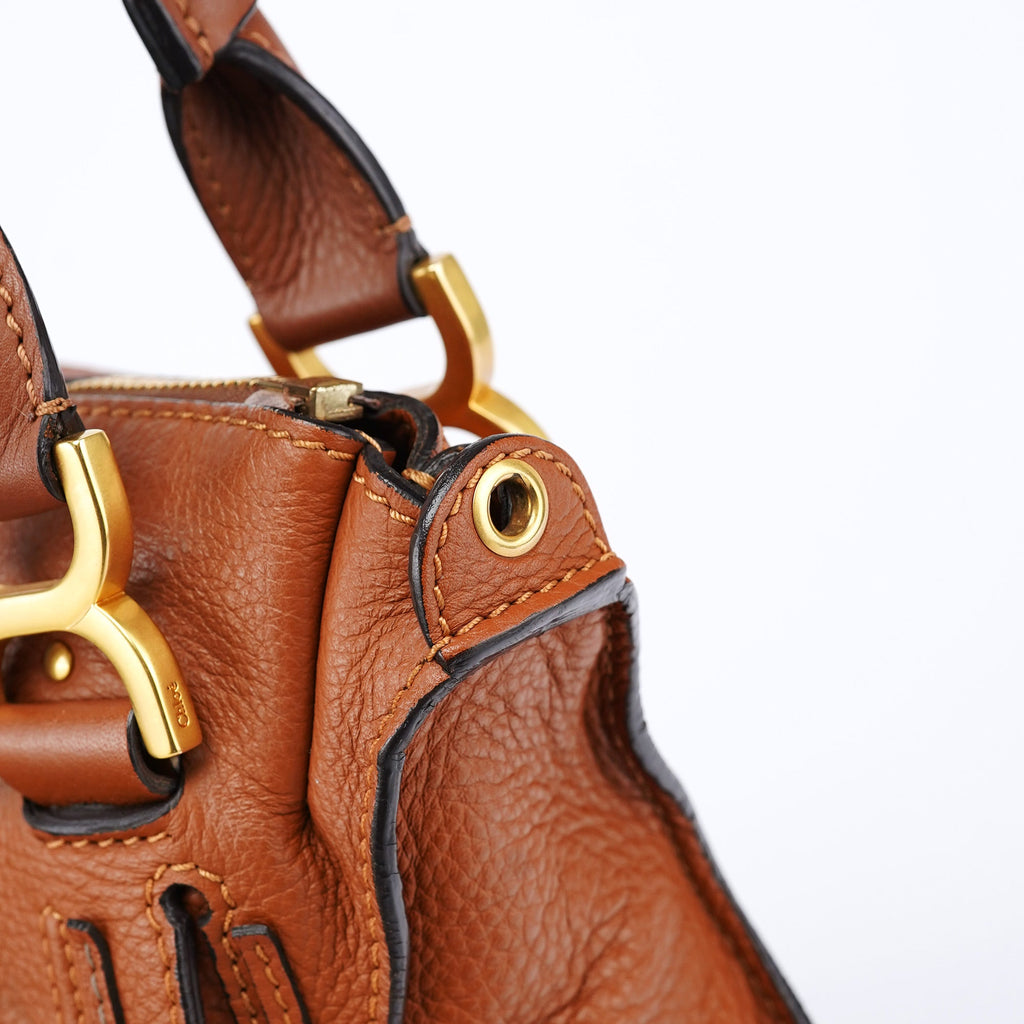 Light Brown Leather Marcie Tote Bag