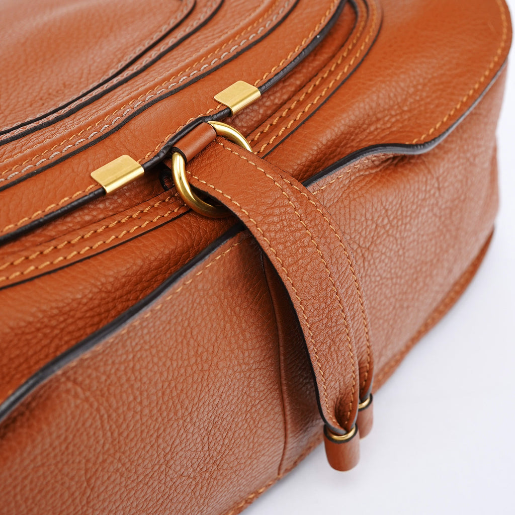 Light Brown Leather Marcie Tote Bag