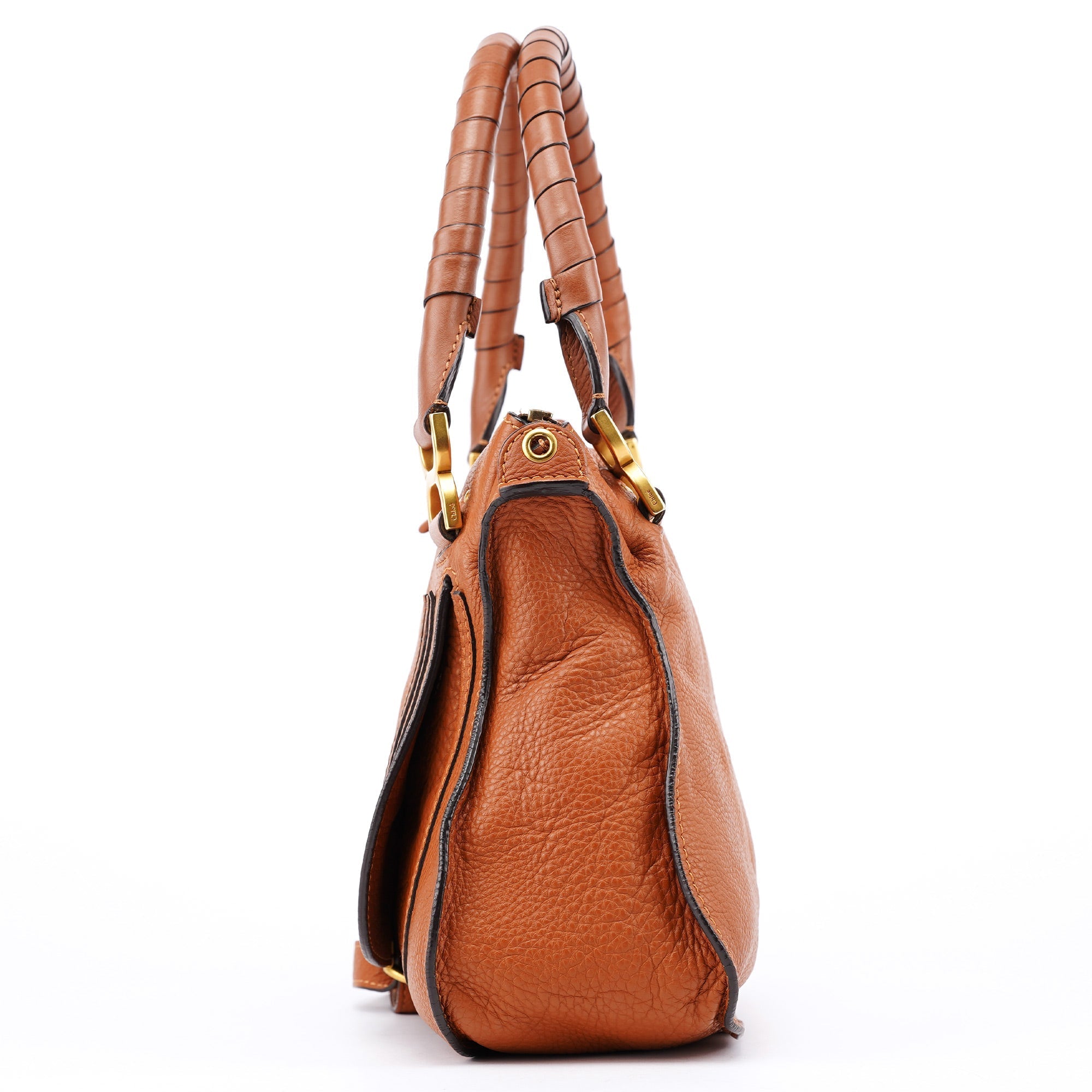Light Brown Leather Marcie Tote Bag