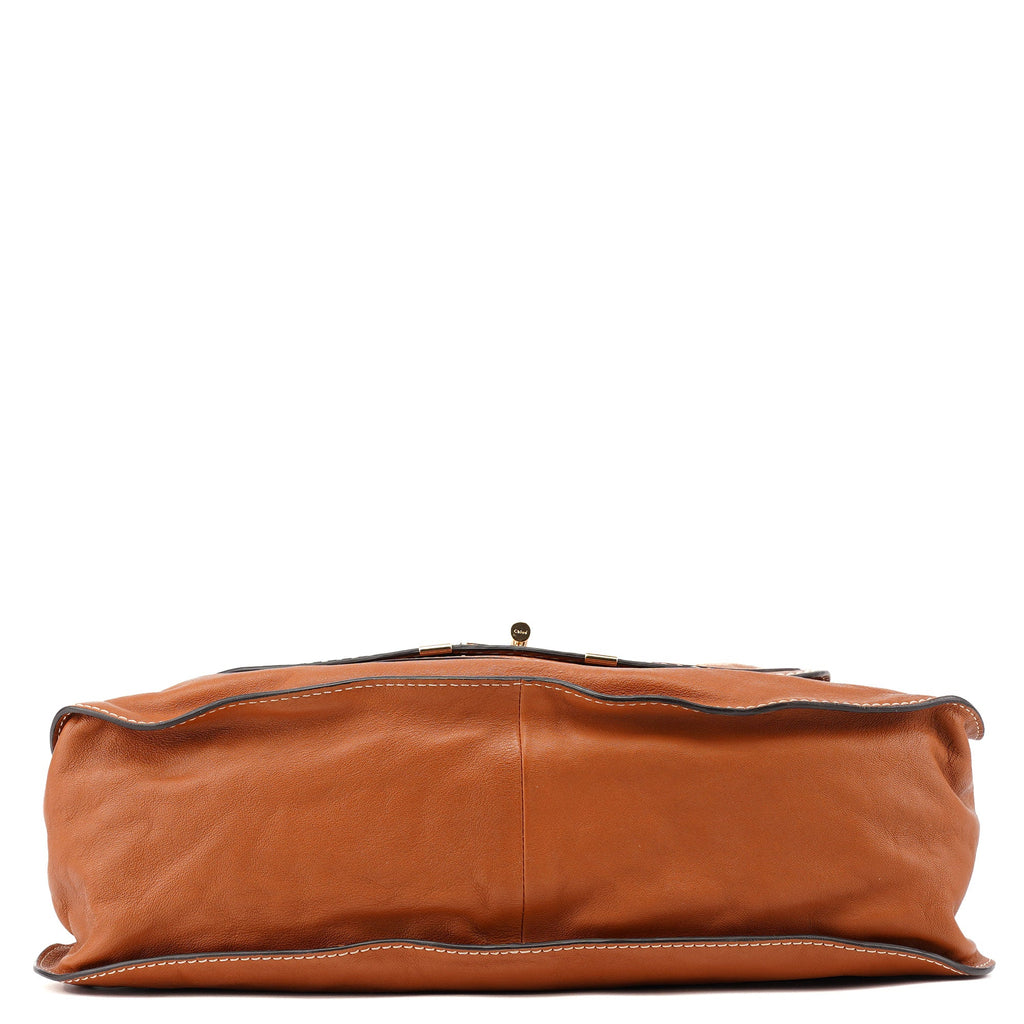 Light Brown Leather Marcie Tote Bag