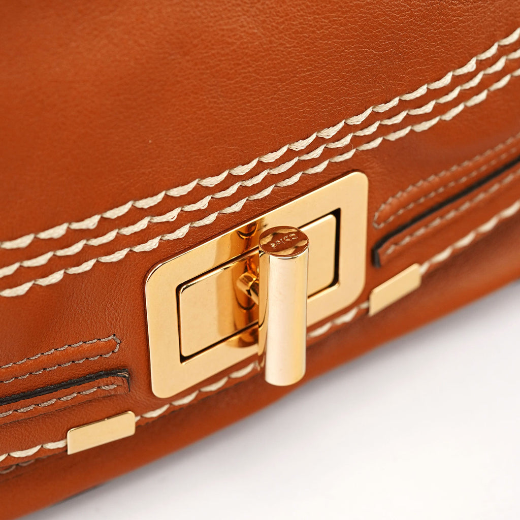 Light Brown Leather Marcie Tote Bag