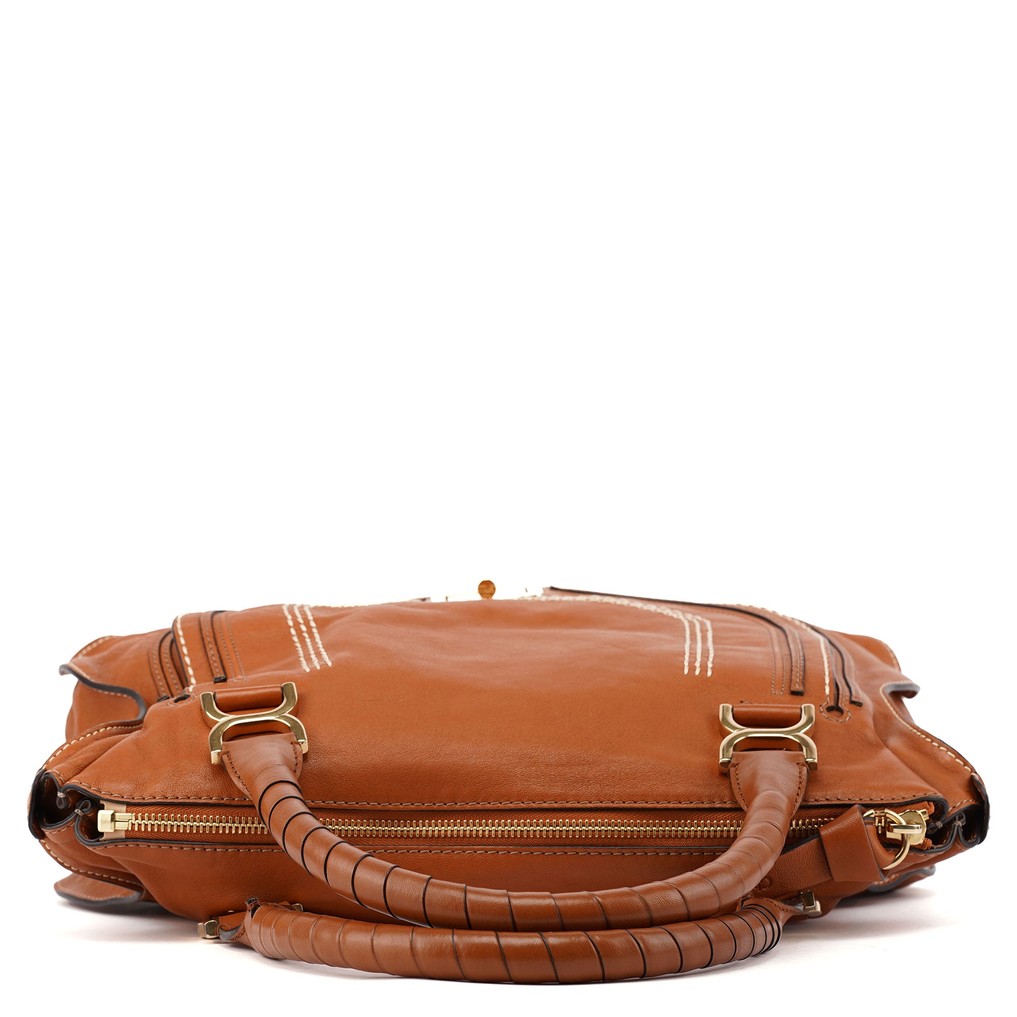 Light Brown Leather Marcie Tote Bag