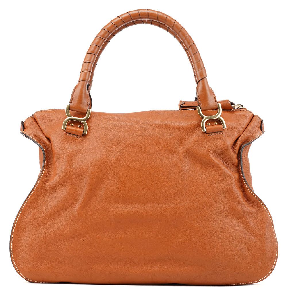 Light Brown Leather Marcie Tote Bag