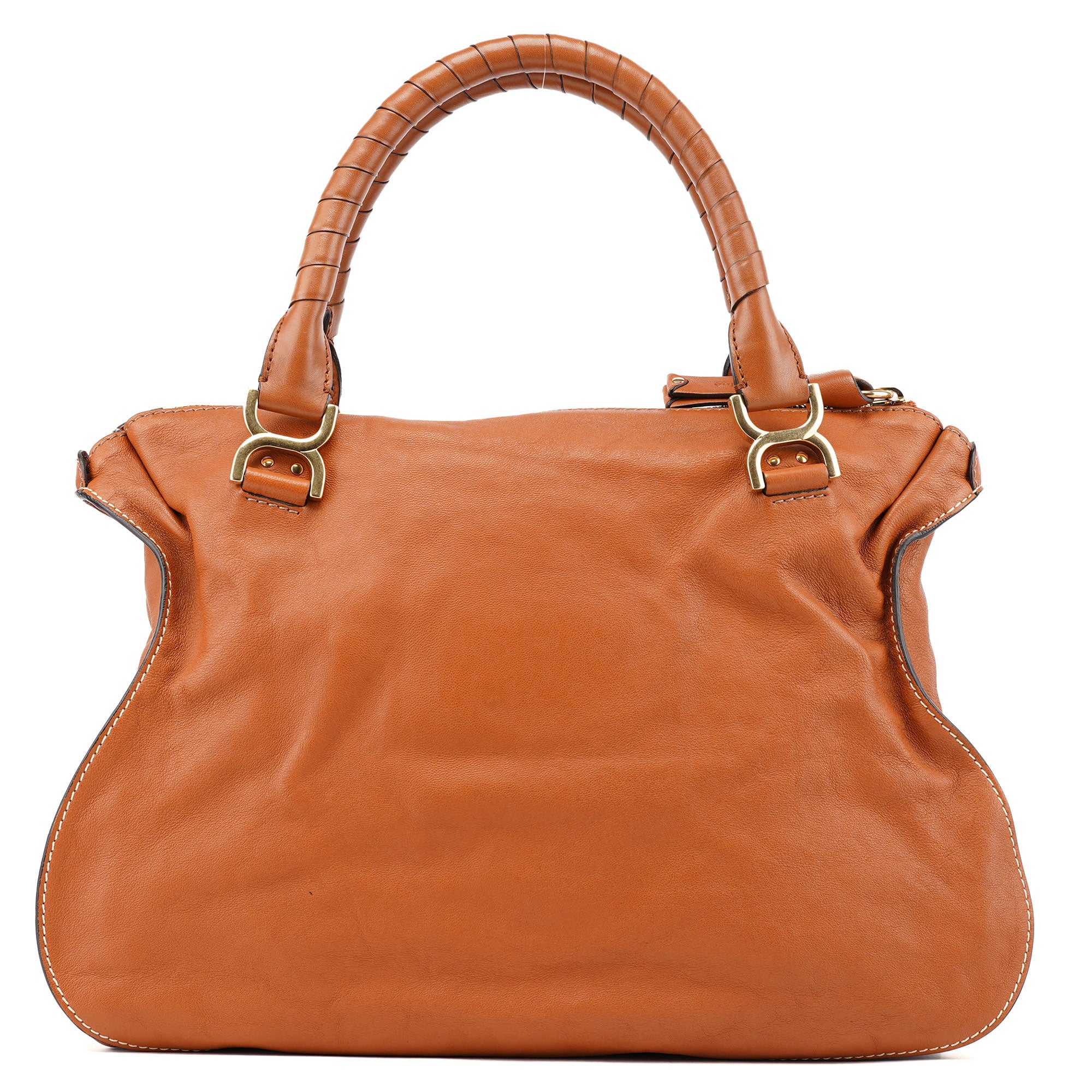 Light Brown Leather Marcie Tote Bag