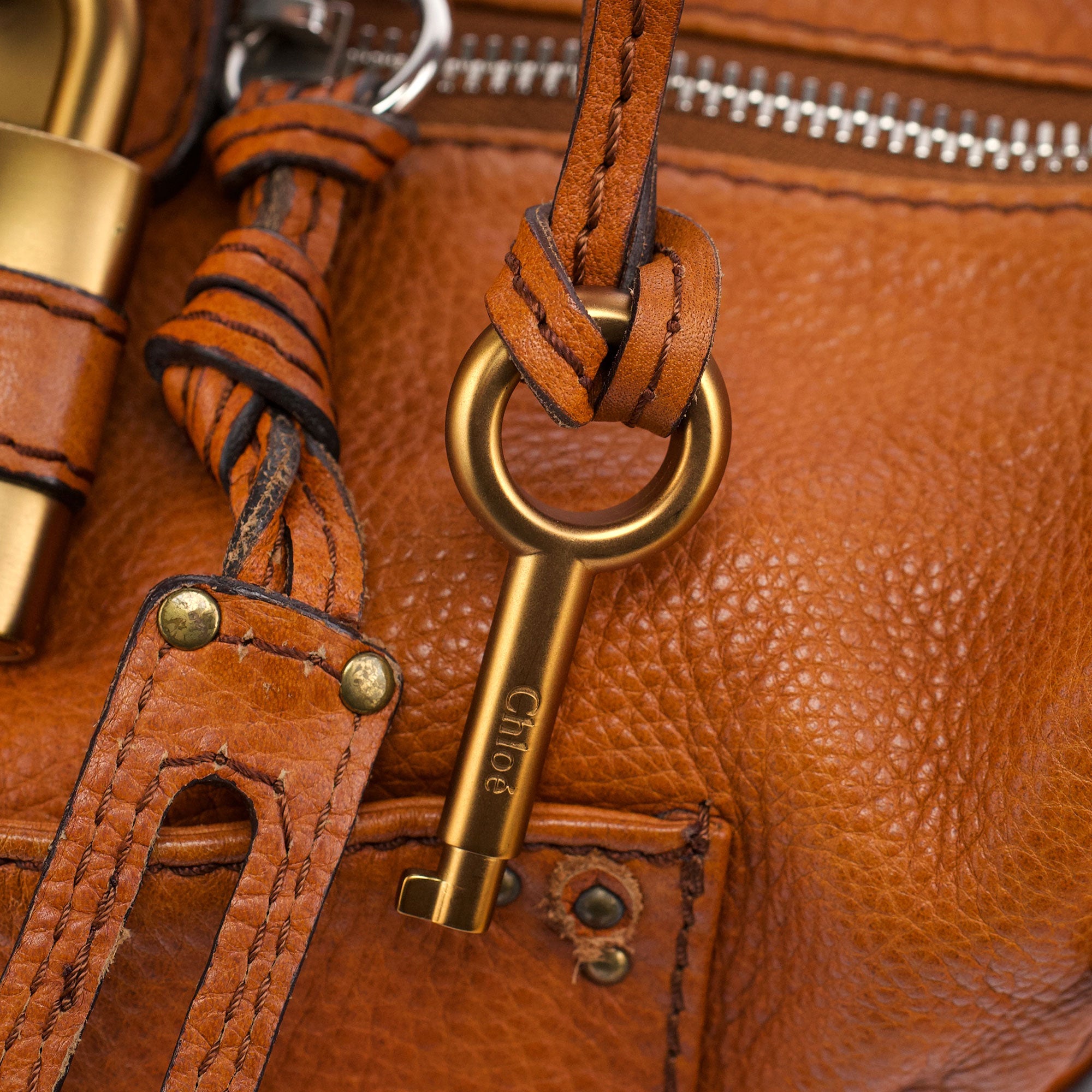 Light Brown Leather Paddington Shoulder Bag