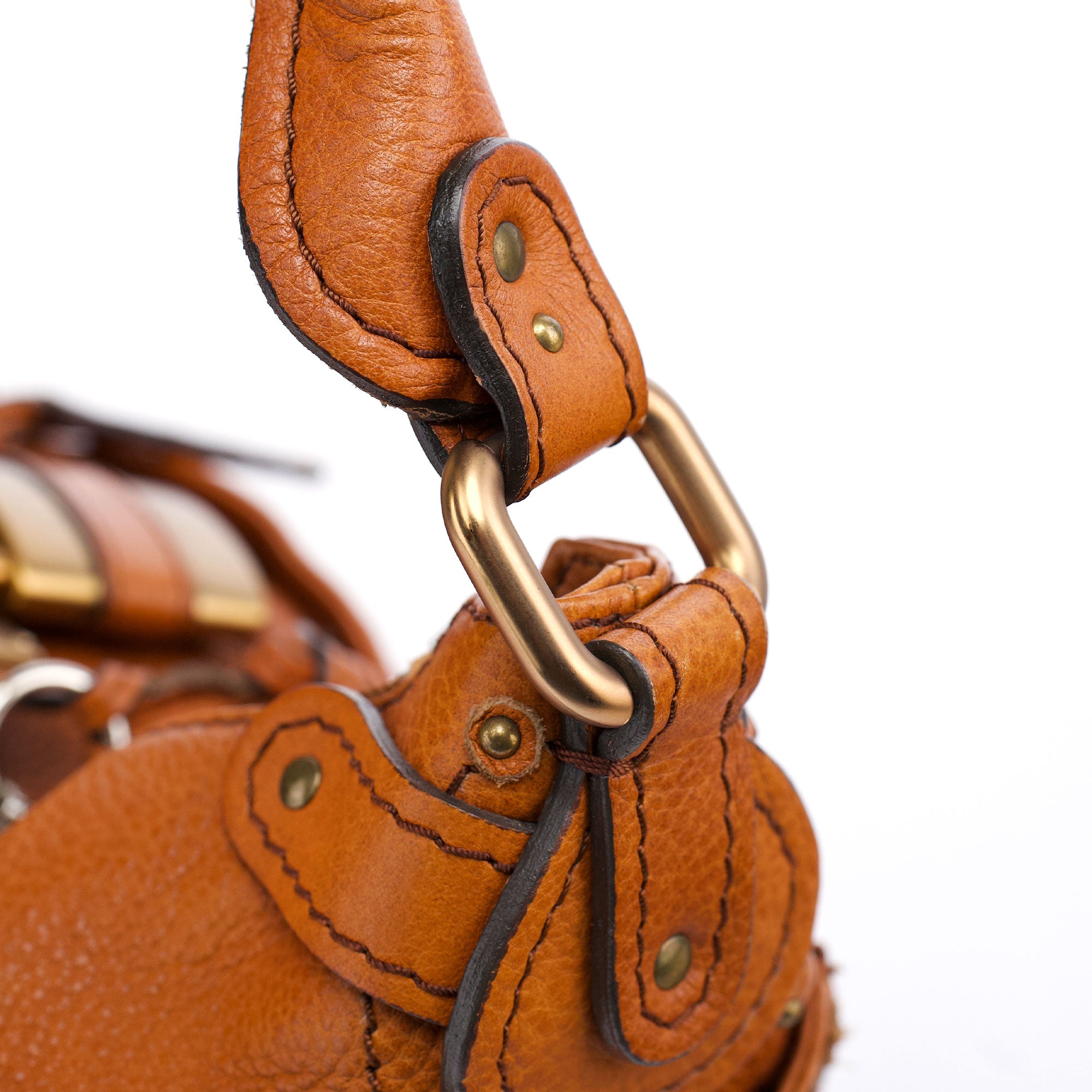 Light Brown Leather Paddington Shoulder Bag