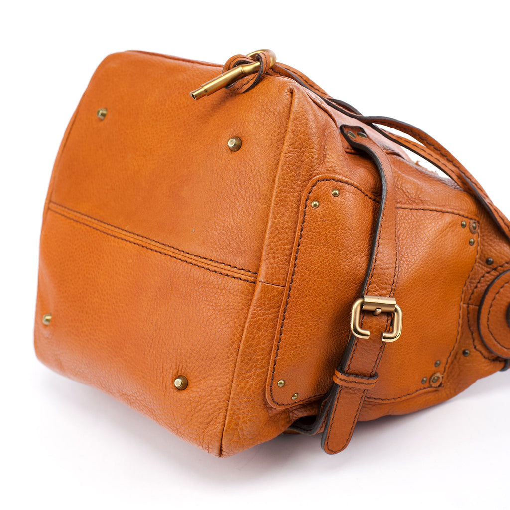 Light Brown Leather Paddington Shoulder Bag