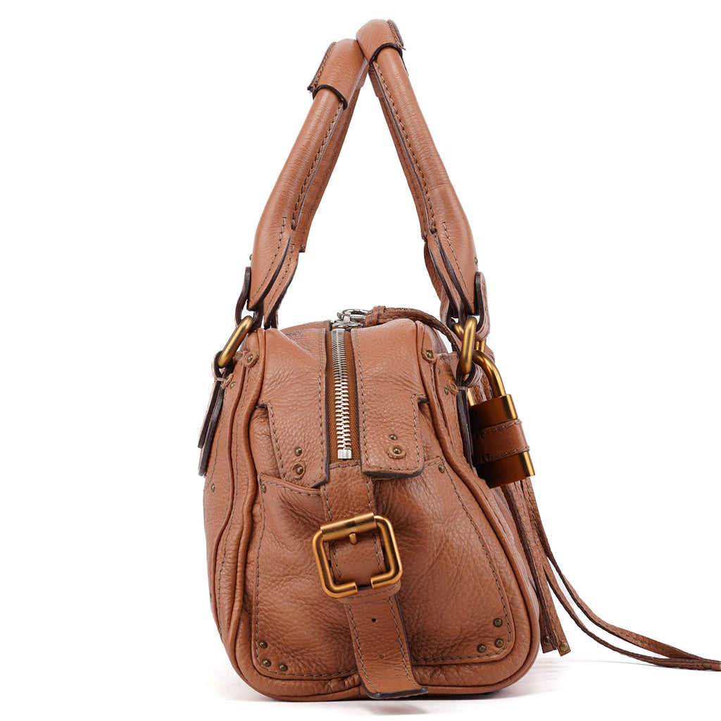 Light Brown Leather Paddington Shoulder Bag