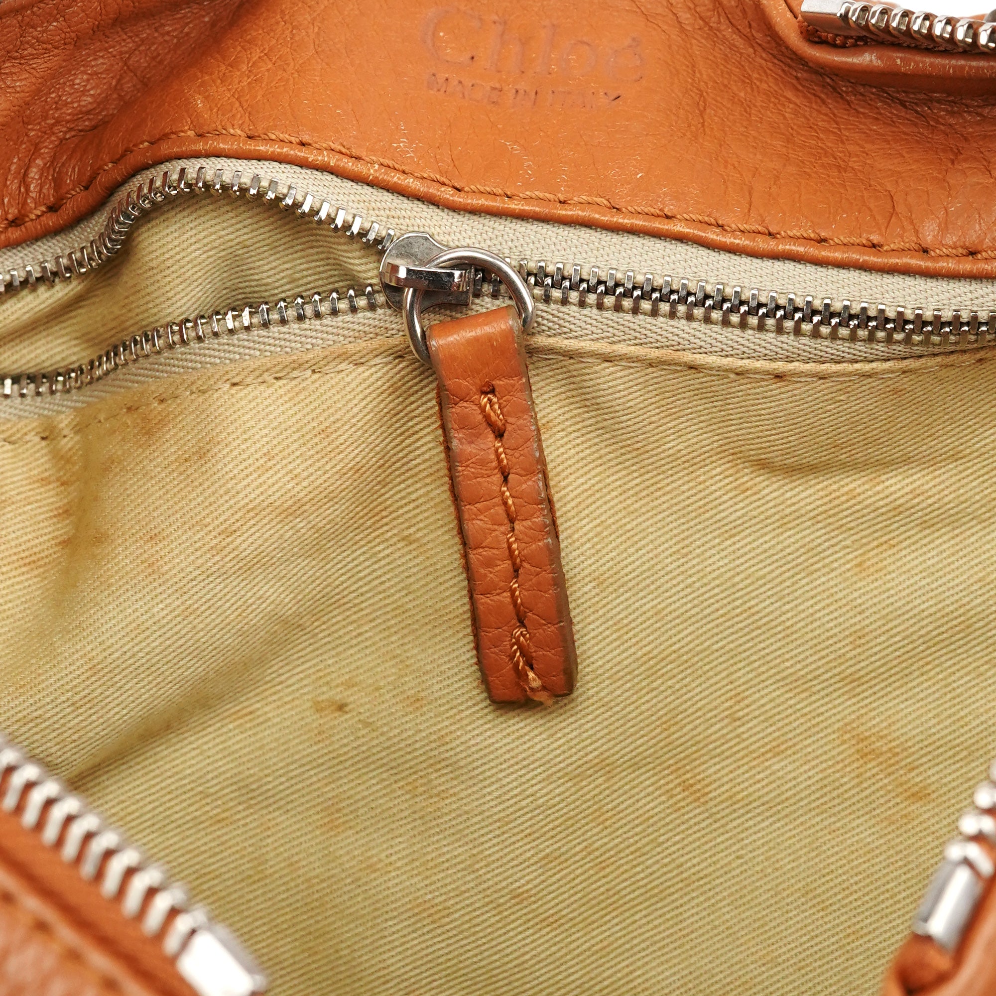 Light Brown Leather Paddington Shoulder Bag
