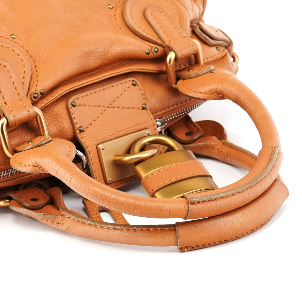 Light Brown Leather Paddington Shoulder Bag
