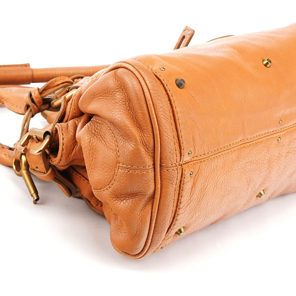 Light Brown Leather Paddington Shoulder Bag