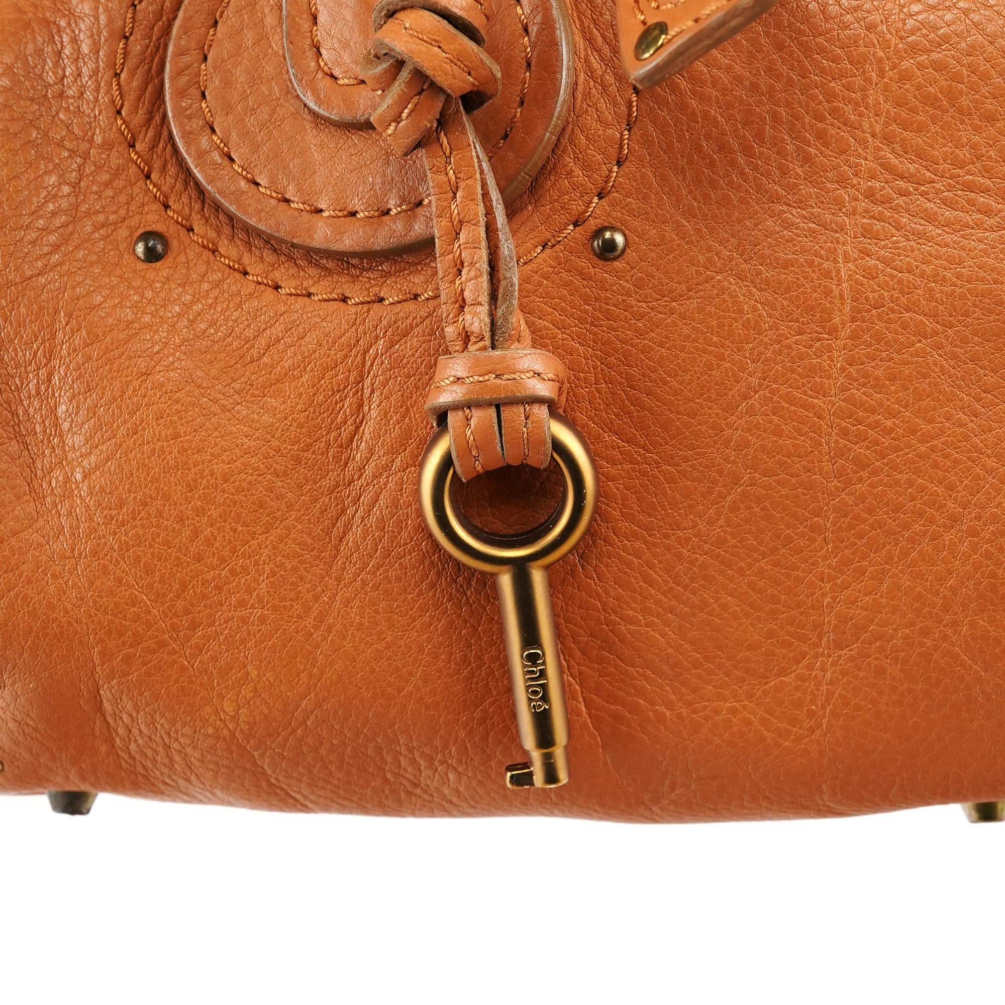 Light Brown Leather Paddington Shoulder Bag