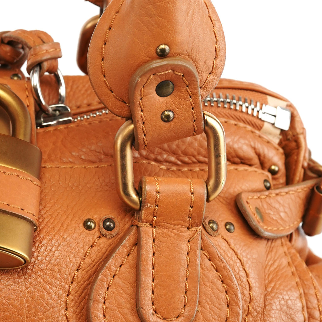 Light Brown Leather Paddington Shoulder Bag