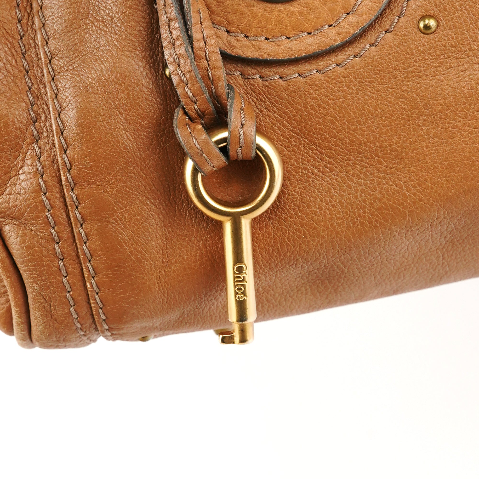 Light Brown Leather Paddington Shoulder Bag