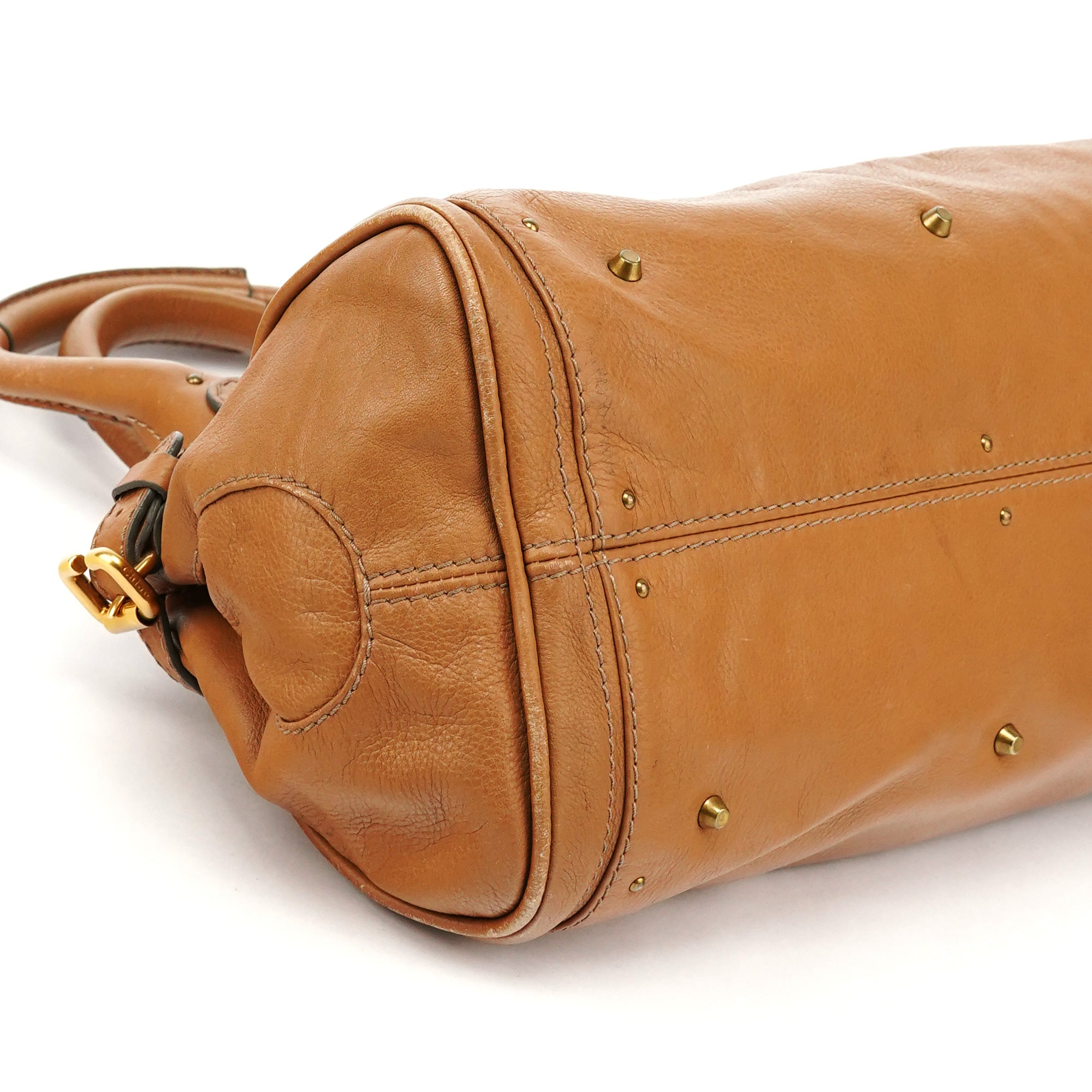 Light Brown Leather Paddington Shoulder Bag