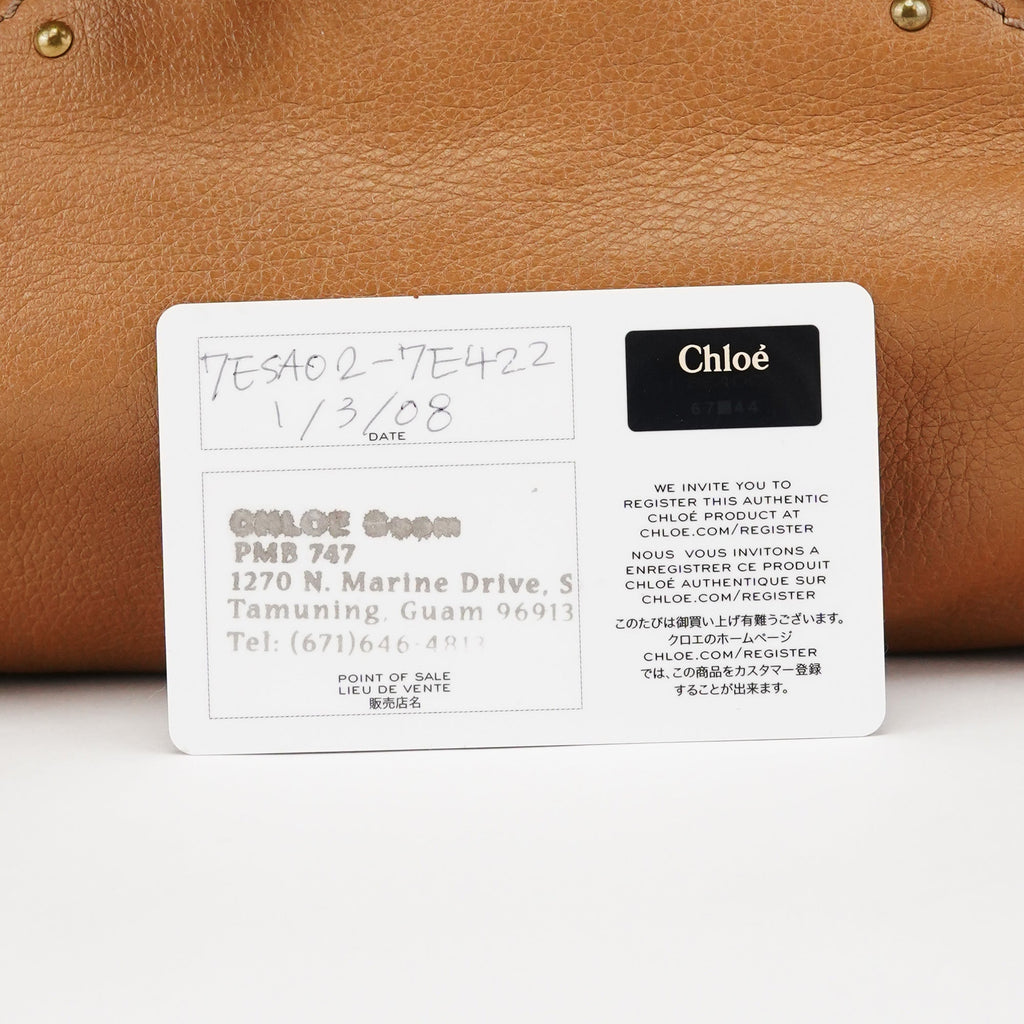 Light Brown Leather Paddington Shoulder Bag