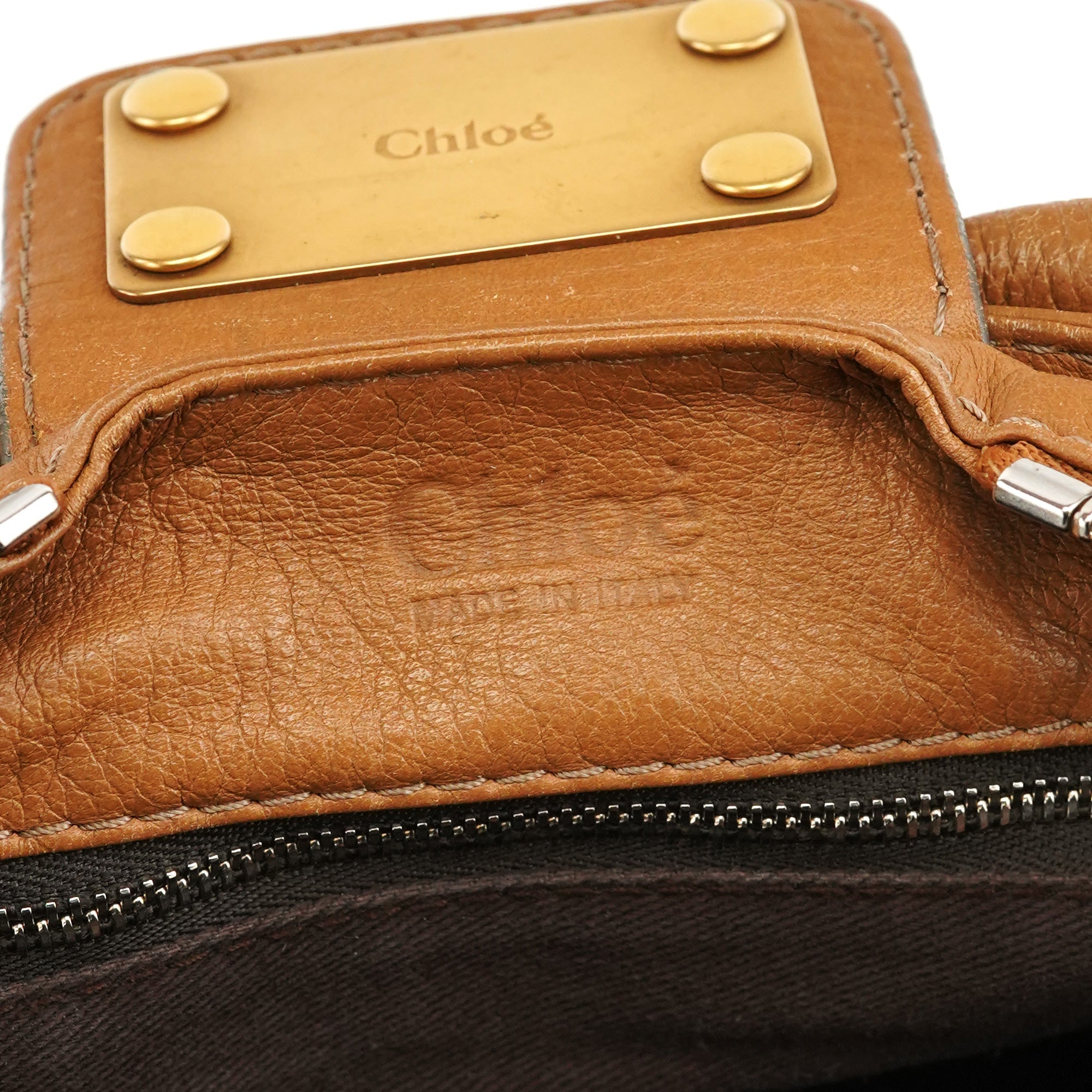Light Brown Leather Paddington Shoulder Bag