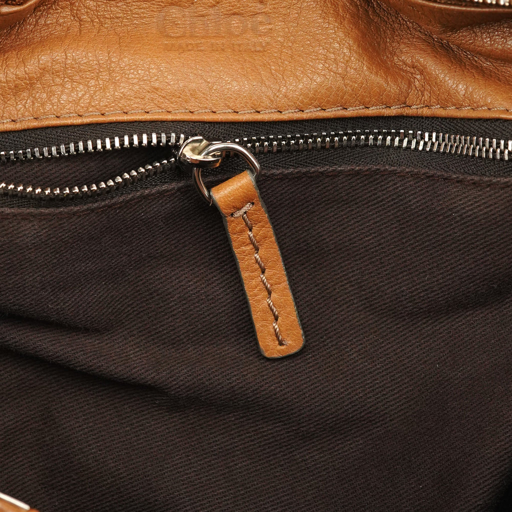 Light Brown Leather Paddington Shoulder Bag