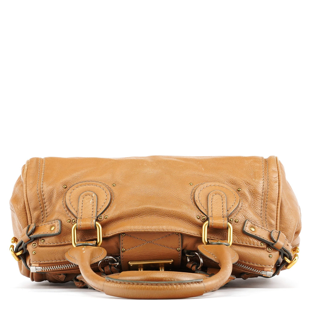 Light Brown Leather Paddington Shoulder Bag