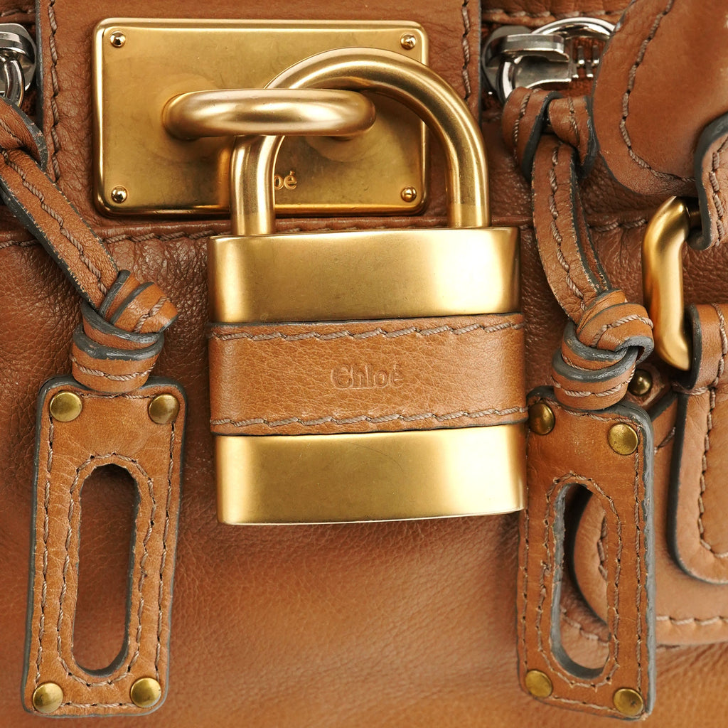 Light Brown Leather Paddington Shoulder Bag