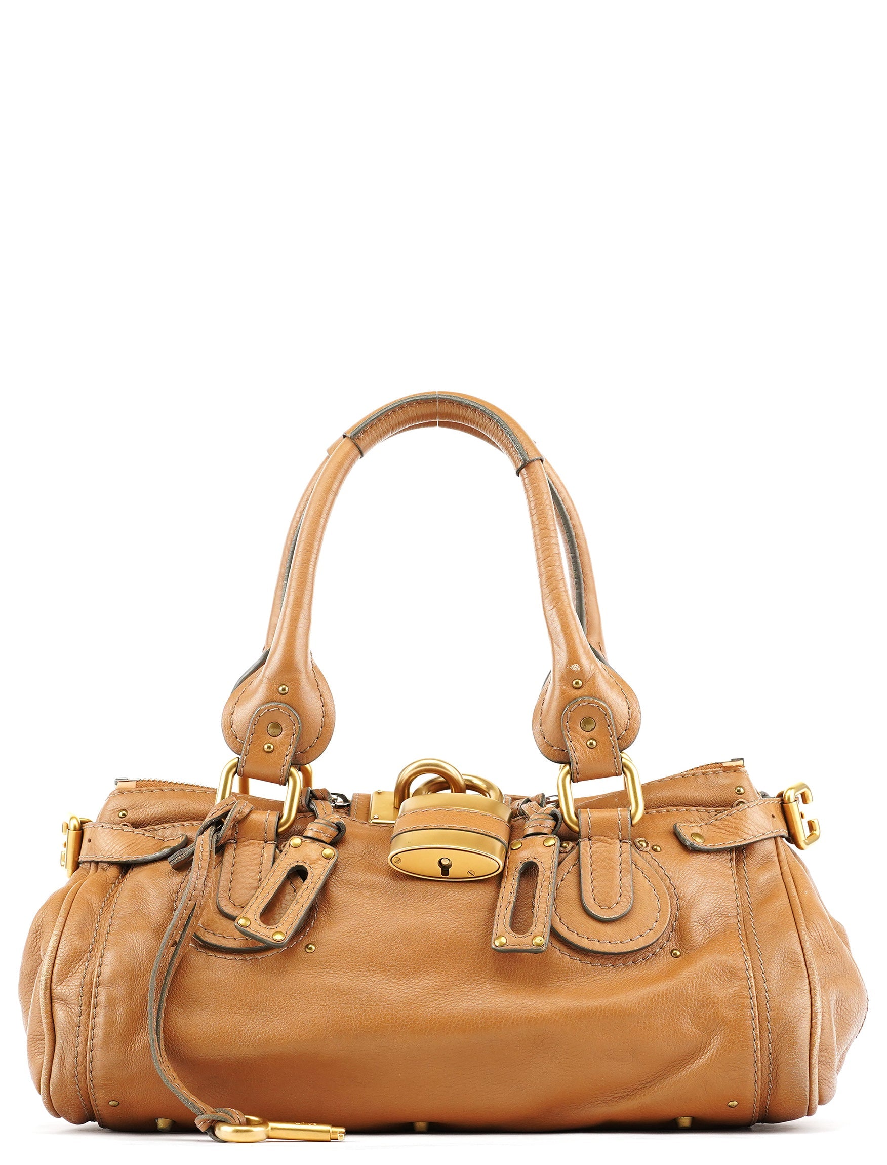 Light Brown Leather Paddington Shoulder Bag