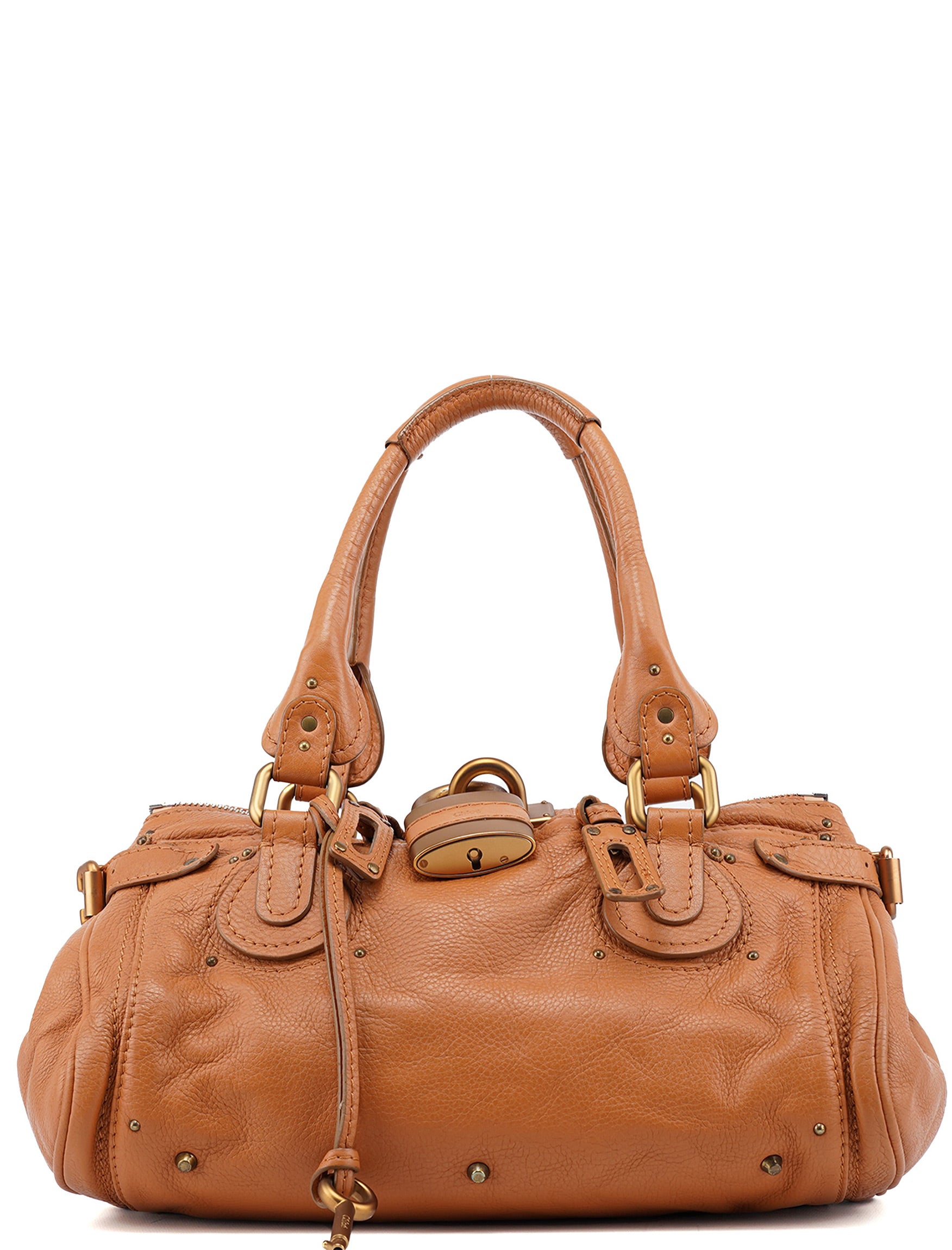 Light Brown Leather Paddington Shoulder Bag