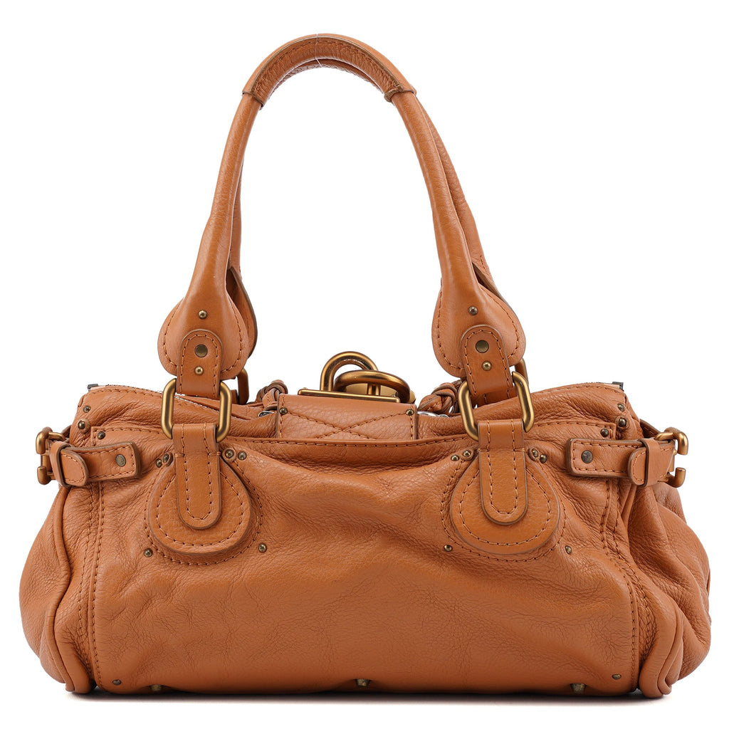 Light Brown Leather Paddington Shoulder Bag