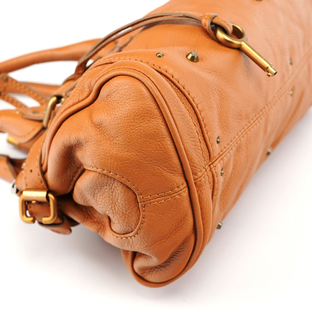 Light Brown Leather Paddington Shoulder Bag