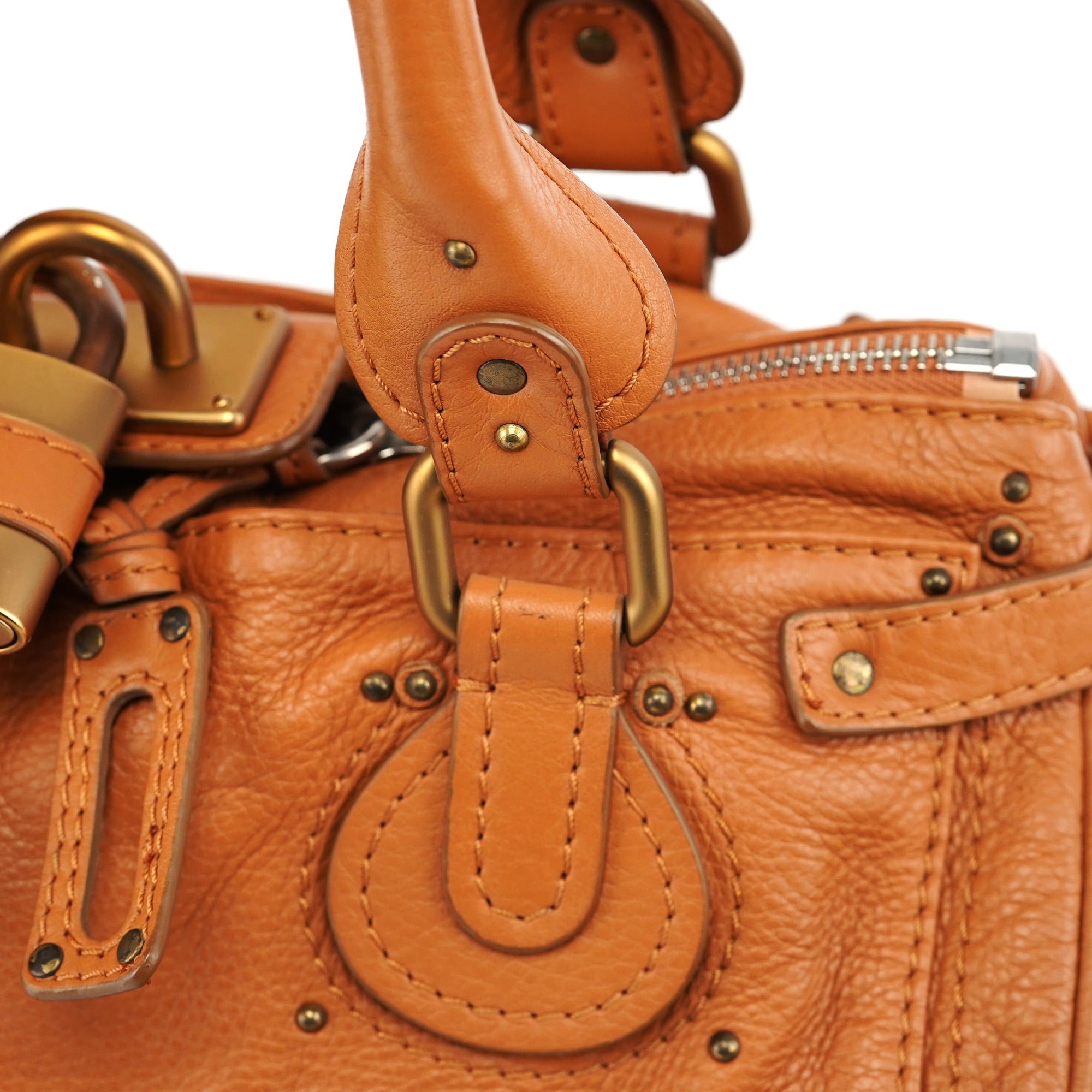 Light Brown Leather Paddington Shoulder Bag